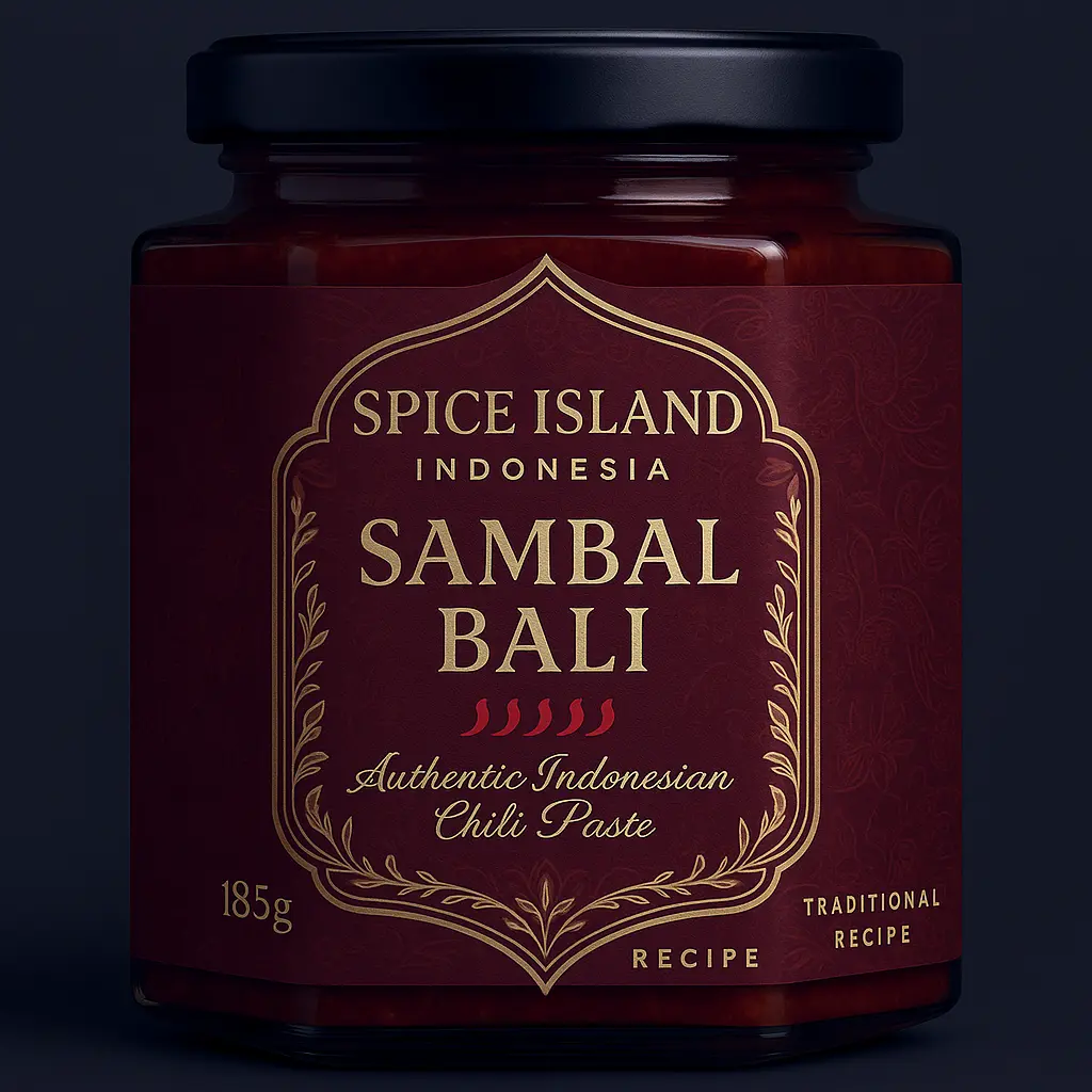 Spice Island Indonesia Sambal Bali 185g - Sweet and spicy Indonesian chili paste with aromatic spices